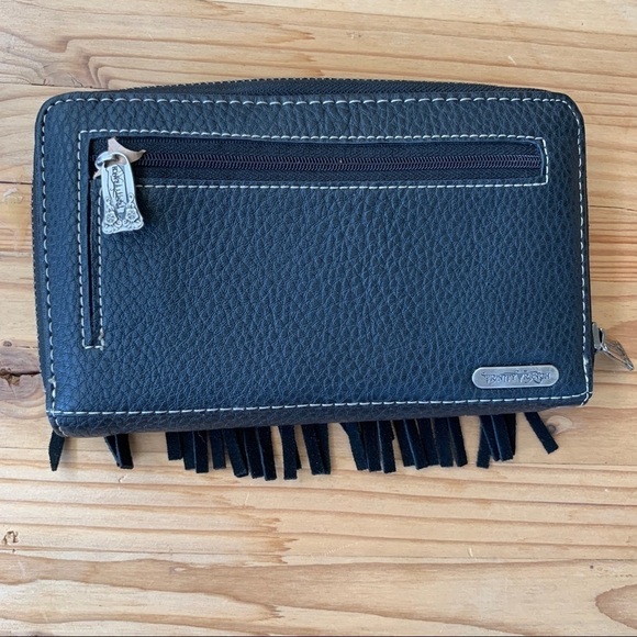 Trinity Ranch Black Wallet with Tassels - Picture 4 of 10